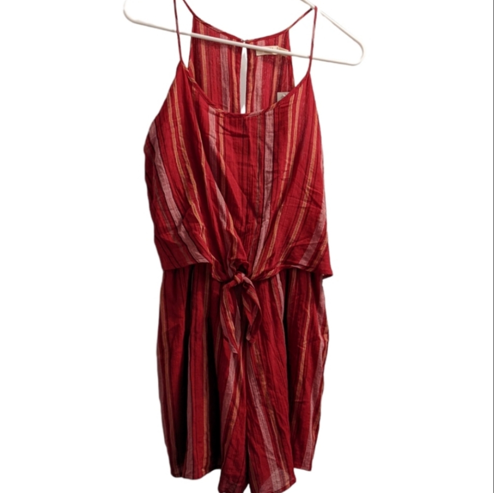 Harper Heritage Pin Striped Short Romper